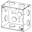 4" SQ Steel Box, 2-1/8 Deep, 3/4 KOs, Welded