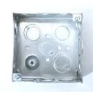 4" SQ Steel Box, 1-1/2 Deep, 1/2 - 3/4 KOs, Welded