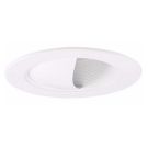 4" Round Par20 White Wall Wash Downlight Housing Trim