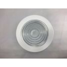 4" Round Par20 White Shower Downlight Housing Trim