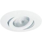 6" Round Par30 White Gimbal Ring 30 Deg Tilt Downlight Housing Trim