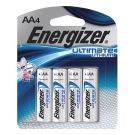 Battery AA Ultimate Lithium, 4-Batteries/Pack Sold & Price as Pack 24 Packs Per Case