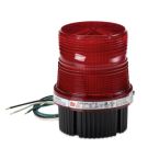 120 Volt AC Fireball Strobe Warning Light Red Lens 1/2 Inch NPT Pipe/Surface Mount