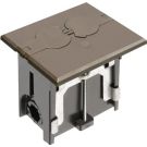 Non-Metallic Adjustable Brown Floor Box with Flip Lids