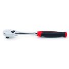 1/2 Inch Drive Ratchet, 84 Tooth, Teardrop Head, 11-1/2" Long, Chrome