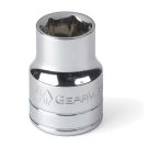 Hand Socket 3/8 Inch Drive X 9/16 Inch 6 Point Standard Length Full Polished Finish 1 Inch OAL