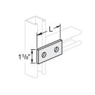 Flat Splice Plate 2 Hole 3-1/2 Inch Long Galvanized