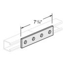Flat Splice Plate 4 Hole 7-1/4 Inch Long Galvanized