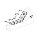 Open Angle 4 Hole 45 Degree Galvanized