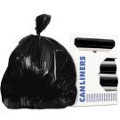 Trash Linear 55 Gallon Low Density with Accufit Sizing 40 x 53 Inch 0.9 Micron - Color: Black 100 Liners Per Carton