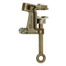 Bronze Flat Face Ground Clamp 1-1/2 Inch Opening, 4/0 Maximum Cable, 5/8-11 Threaded Type