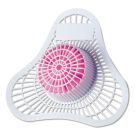 Health Gards Urinal Screen With Non-para Block, White/pink, Cherry, 12/box