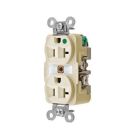 125V 20A 2P3W 5-20R Ivory Thermoplastic Polyester Duplex Straight Blade Receptacle