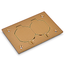 1 Gang Brass Floor Box Cover
