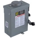 30 Amp 240 Volt 3 Pole w/ Neutral Fusible NEMA 3R Raintight Safety Switch Disconnect General Duty