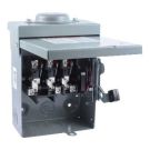 60 Amp 240 Volt 3 Pole Non-Fusible NEMA 3R Raintight Safety Switch Disconnect General Duty