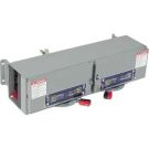 60A 600VAC 3P Twin Panelboard Fusible Switch Unit