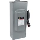 100 Amp 600 Volt 3 Pole Fusible NEMA 3R Raintight Safety Switch Disconnect Heavy Duty