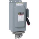 30 Amp 600 Volt 3 Pole Fusible NEMA 12 Safety Switch Disconnect Heavy Duty With Crouse Hinds Electrical Interlock Receptable Switch. For Use with APJ3485 Plug