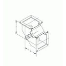 N12 Wireway, 90 Elbow, Top Open - Fits 4 x 4 - Steel/Gray