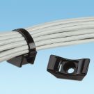 1.62 Inch x 0.72 Inch x 0.61 Inch Screw Black Nylon Cable Tie Mount