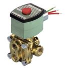 Solenoid Valve - 120 Volt AC, 4-Way, 1/4NPT, Fluid Compatible:Water, Air, Inert Gas, Light Oil - 8342G001AC120/60D