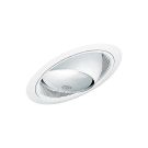 6" Round Br30 White Eyeball Downlight Housing Trim