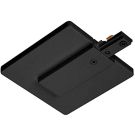 1 Circuit Track To Outlet Box Connection Black Polycarbonate Electrical End Feed Track Light Connector And Outlet Box Cover