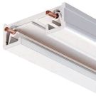 6' 1 Circuit 120v White Extruded Aluminum Track Section