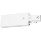 1 Circuit Track To Flexible Conduit/box Connection White Polycarbonate Live End Track Light Feed Connector