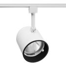 65/75w White Drawn Steel Round Back Cylinder Line Voltage Track Light Head