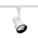 50w White Drawn Steel Step Cylinder Line Voltage Track Light Head
