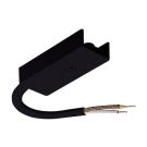1 Circuit Track To Track Connection Black Polycarbonate Adjustable Joiner Track Light Connector