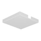1 Circuit Track To Outlet Box/t Bar Canopy White Track Light Ceiling Canopy