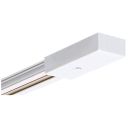 2' 1 Circuit 12/24v White Extruded Abs Plastic/polycarbonate Surface Low Voltage Track Section