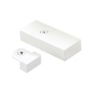 1 Circuit Track To Track Connection White Polycarbonate End Feed/dead End Track Light Connector
