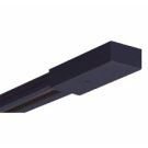 8' 1 Circuit 12/24v Black Extruded Abs Plastic/polycarbonate Surface Low Voltage Track Section