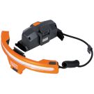 Widebeam Headlamp with Strap 575-Lumen LED Rechargeable Headlamp