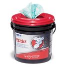 12" X 9.5" Green/white Waterless Hand Wiper. 75 Sheets Per Bucket