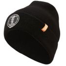 Heavy Knit Hat, Black, Vintage Patch Logo