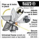 Face Shield for Full Brim Hard Hats, Tinted Lens, Universal Frame Accepts Any Replacement Shield