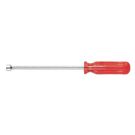 1/4" Super-long Magnetic Nut Driver, 18" Shank, Red Plastic Handle