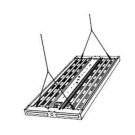 5' Fluorescent Fixture Y Fit Hook Cable Hanger