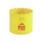 Hole Saw 2-1/2 Inch 64 Millimeter Deep Cut High Speed Steel 2 Inch Cutting Depth