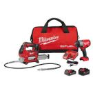 M18 FUEL 18V Lithium-Ion Brushless Cordless High Torque 1/2 in. Impact Wrench w/ Friction Ring & Grease Gun Combo Kit