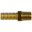 3/16 Inch Barb X 1/4 Inch MNPT 150 PSI Brass Hose Connector