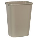 Deskside Trash Can / Wastebasket 10 Gallon, Beige