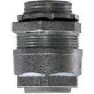 1/2 Malleable Iron Flexible Cord/Cable Connector, Cable Range .3 to .4 Inch
