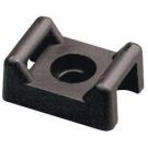 Black Cable Tie Mount Screw Applied
