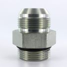 5/8 Inch 37 Deg Male Flare X 1/2 Inch Male BSPP 5000 PSI Steel Tube Connector
